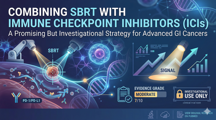 Effectiveness, safety, and the abscopal effect of stereotactic body radiation therapy combined with immune checkpoint inhibitors in advanced gastrointestinal cancers: a systematic review and meta-analysis